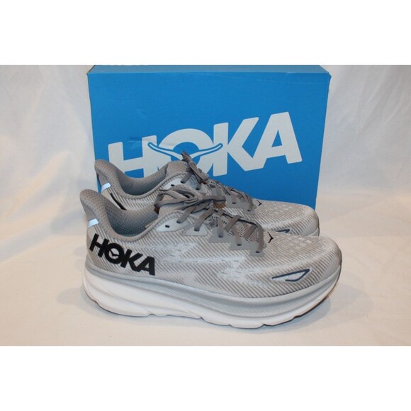 NIB Hoka One Men\'s Clifton 9 Running Athletic Sneakers HMBC Gray Sz 11.5 main image 5